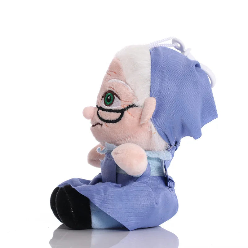 2PCS Movie UP Carl Plush Toys Grandfather Grandmother Cartoon Stuffed Dolls Pendant Ally Carl Plushie Toy Kids Birthday Gifts