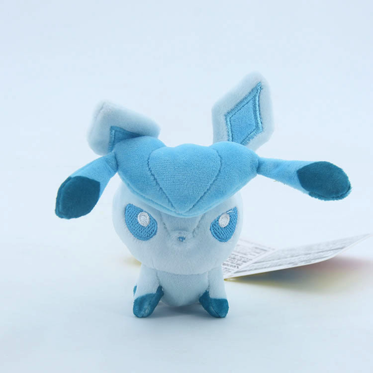 Pokemon Eevee Stuffed Plush Doll Q Version Sylveon Eeveelution Glaceon Leafeon Umbreon Espeon Jolteon Vaporeon Pet Elves Gift