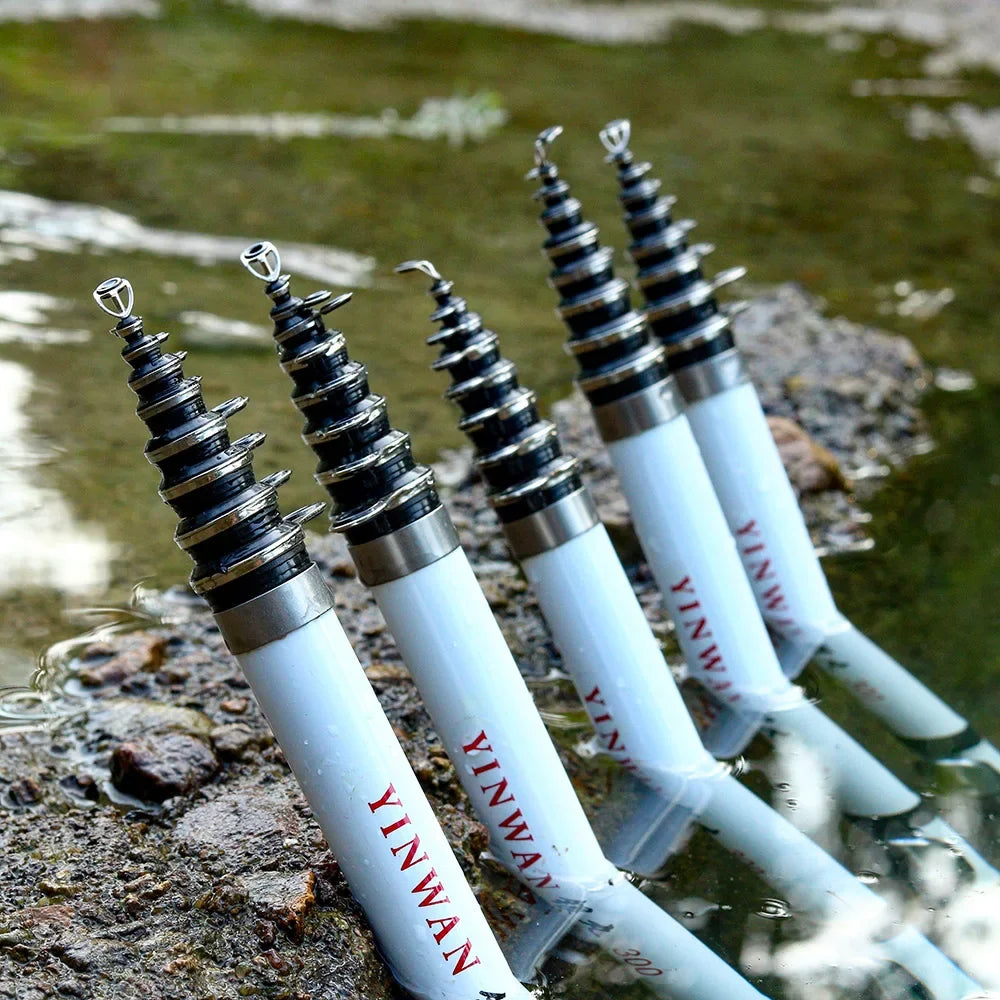 JOSBY Carbon Fiber Spinning Fishing Rod Telescopic Mini Pole 3M 2.7M 2.4M 2.1M 1.8M 1.5M Fish Gear Tackle High Quality