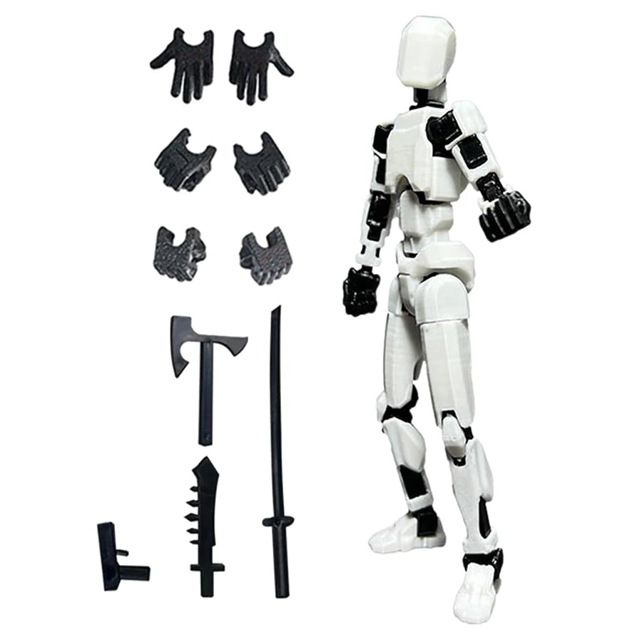 3PCS-Lucky Puppets 13 Doll,Multiple Styling Combinations Robot Model,Cheap Holiday Gift,Cool Robot Doll Desktop Decoration
