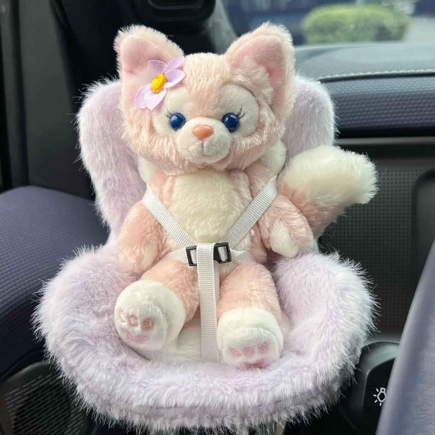 15-17cm Car Doll Seat Labubu Doll Safety Seat Cute Doll Air Outlet Aromatherapy Decoration Car Interior Decoration