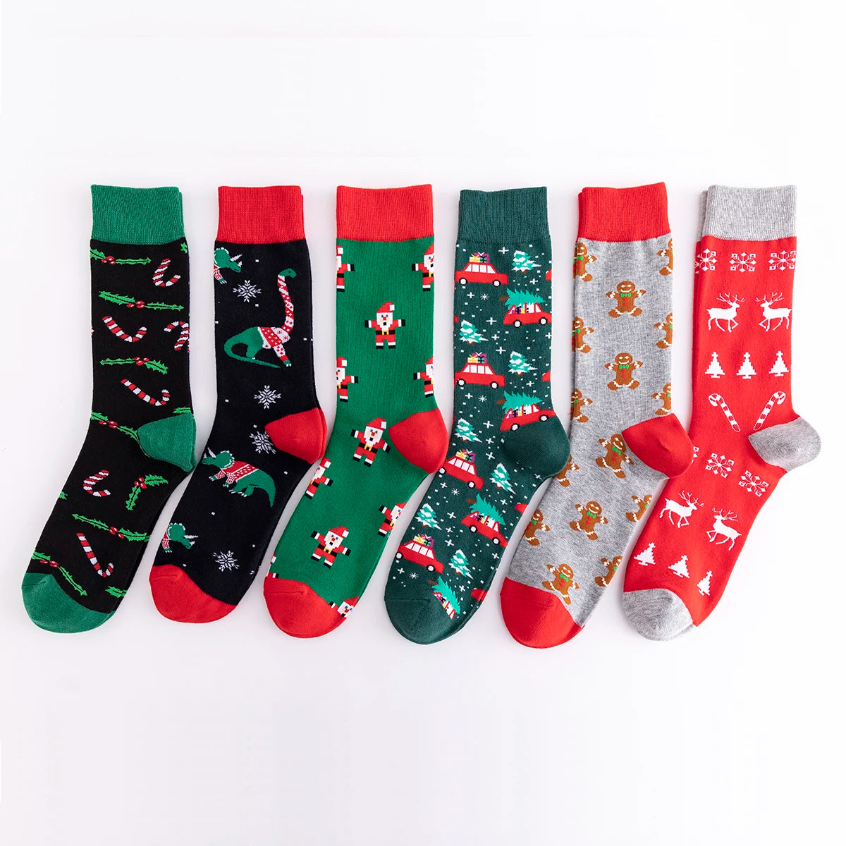 5-6 Pairs New High Quality Combed Cotton Men Socks Women Happy Fashion Novelty Skateboard Crew Casual Funny Socks for Men