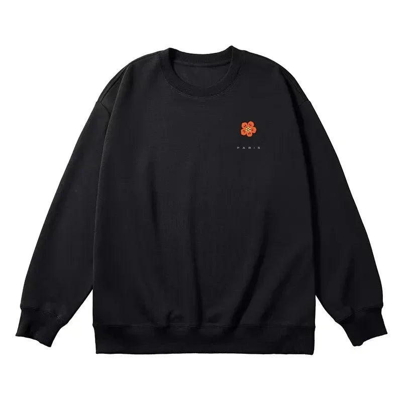 Autumn/Winter Korean Version Best Seller Tops Cotton Hoodie Brand Flowers Printing Quality Women Lover Long Sleeve Tracksuit