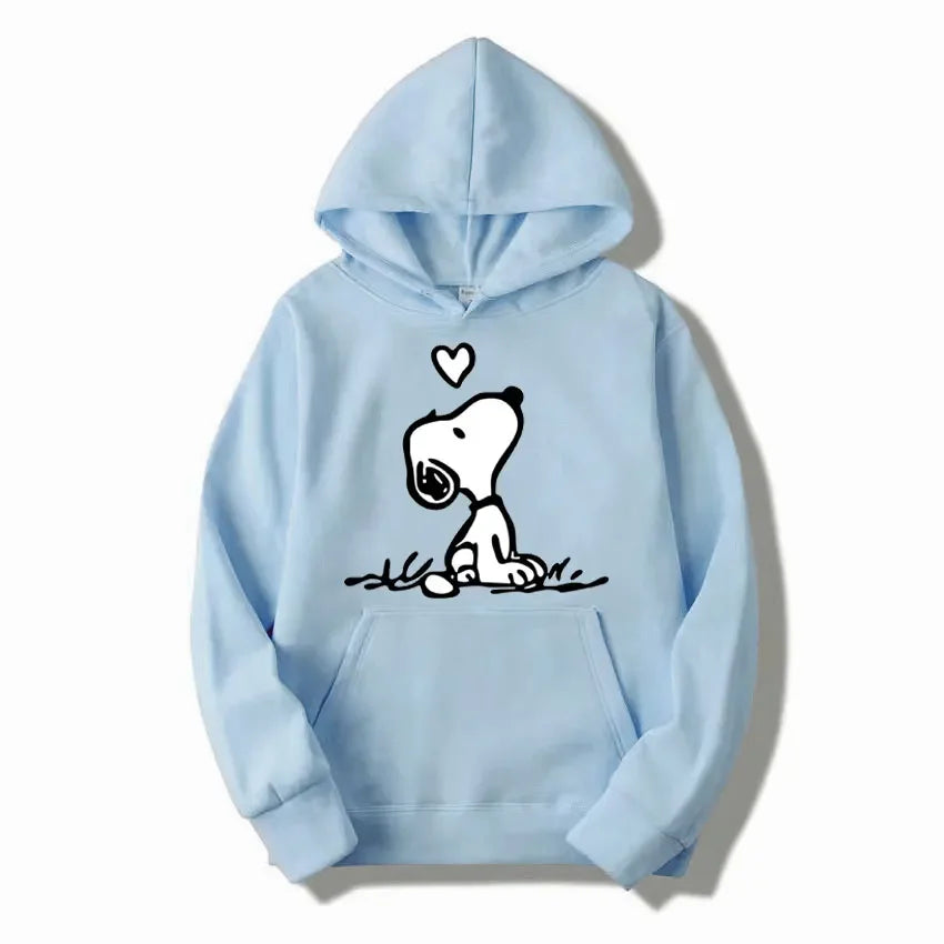 American Cartoon Comics Snoopy Hoodie Women Man Pullover Tops Spring Autumn Men 2024 New Casual Couple Sweatshirt Clothing