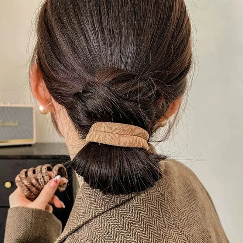 5-100Pcs High Elastic Leopard Print Hair Rope Women Fashion Pony Tails Holders Girls Towel Hair Ties Hairs Accessories Headwear