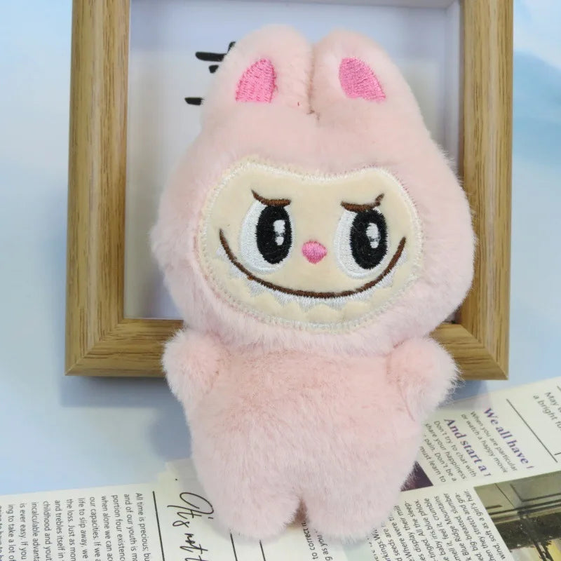 5pcs/lot Labubu Plush Toy Kawaii White Labubu Stuffed Plushies Toys for Pillow Children Key chain accessories doll Toys
