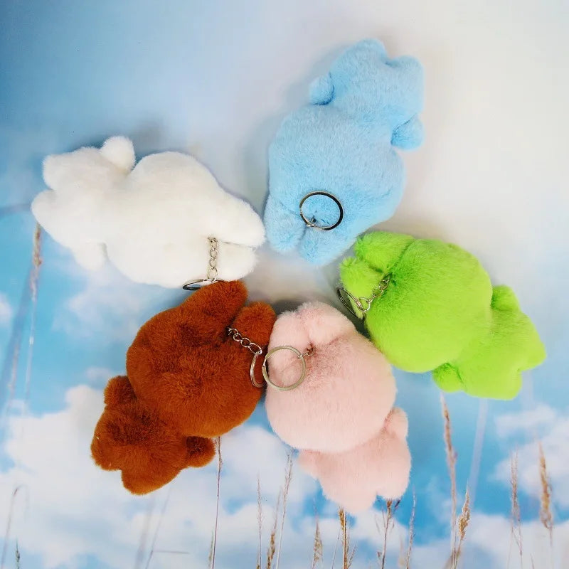 5pcs/lot Labubu Plush Toy Kawaii White Labubu Stuffed Plushies Toys for Pillow Children Key chain accessories doll Toys