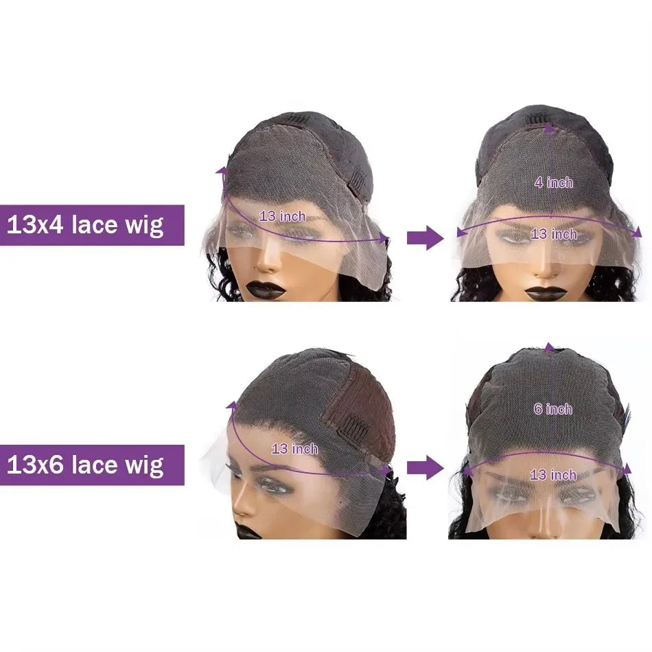 Chocolate Brown Straight Lace Front Wigs 13x6 Transparent Lace Frontal Wig Pre Plucked Remy 13x4 Brazilian Human Hair Wigs 200%