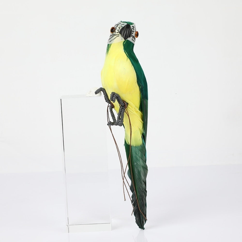 25/35cm Creative Handmade Simulation Parrot Animal Bird Garden Props Decoration Miniature Feather Lawn Doll Ornaments