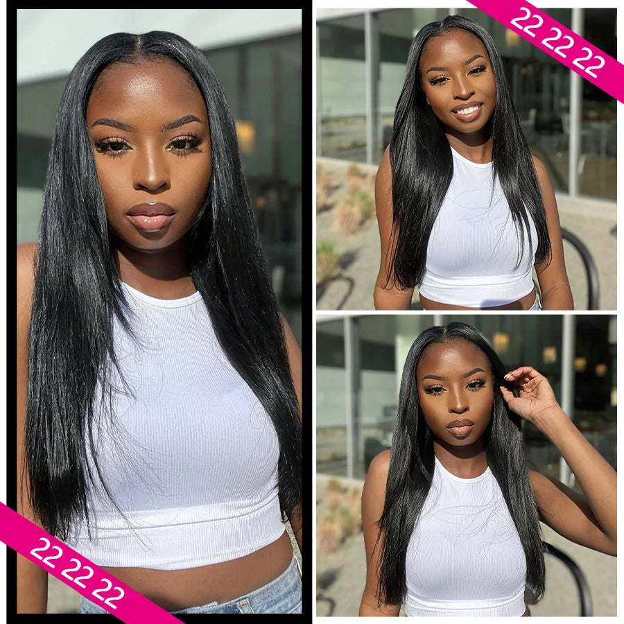 ALIANNA 26Inch Human Hair Bundles 10A Brazilian Raw Hair Weave Bundles 30 38 40 Inch Straight Human Hair Bundles Hair Extensions