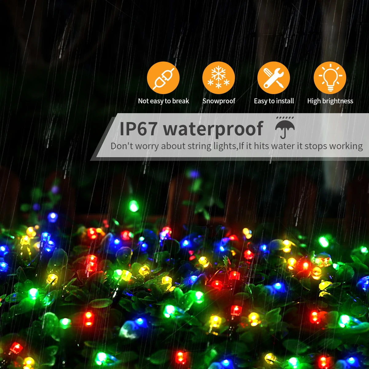 110V 220V Decorative String 50M 100M Led Fairy Lights Holiday Outdoor Lamp Garland For Tree Wedding Party Decoration