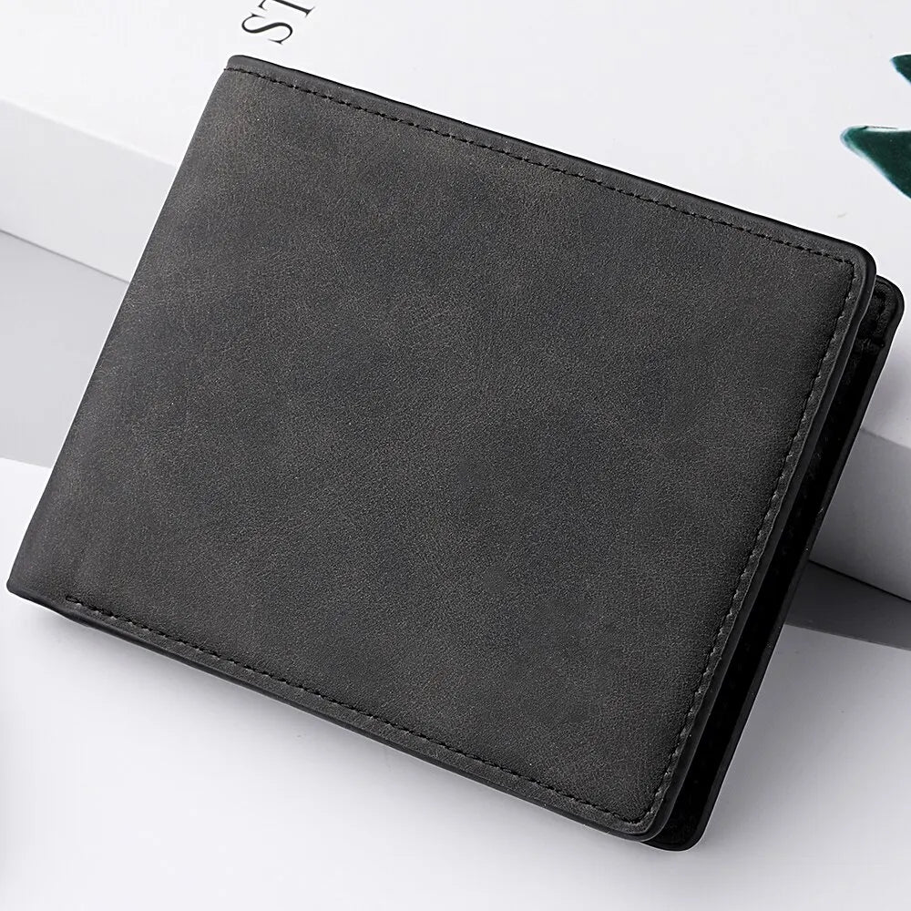 2025 New Wallet Men Short Dollar Clip Zipper Simple Soft Leather Lightweight