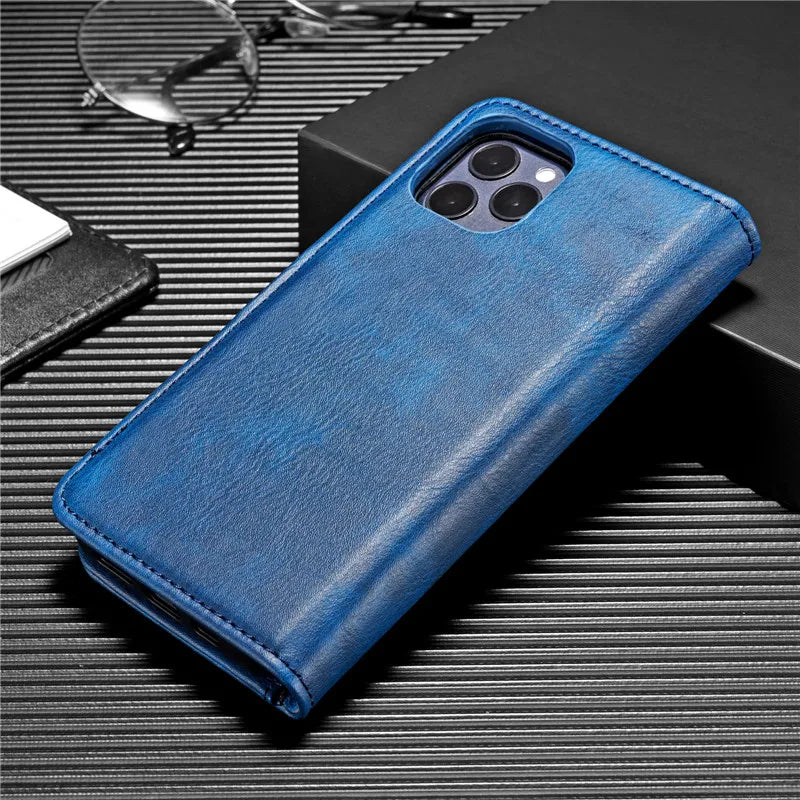 Detachable Magnetic Leather Phone Case for IPhone 16 Pro Max 15 12 13 11 14 Plus XS XR X SE 2022 Wallet Card Holder Cover Coque