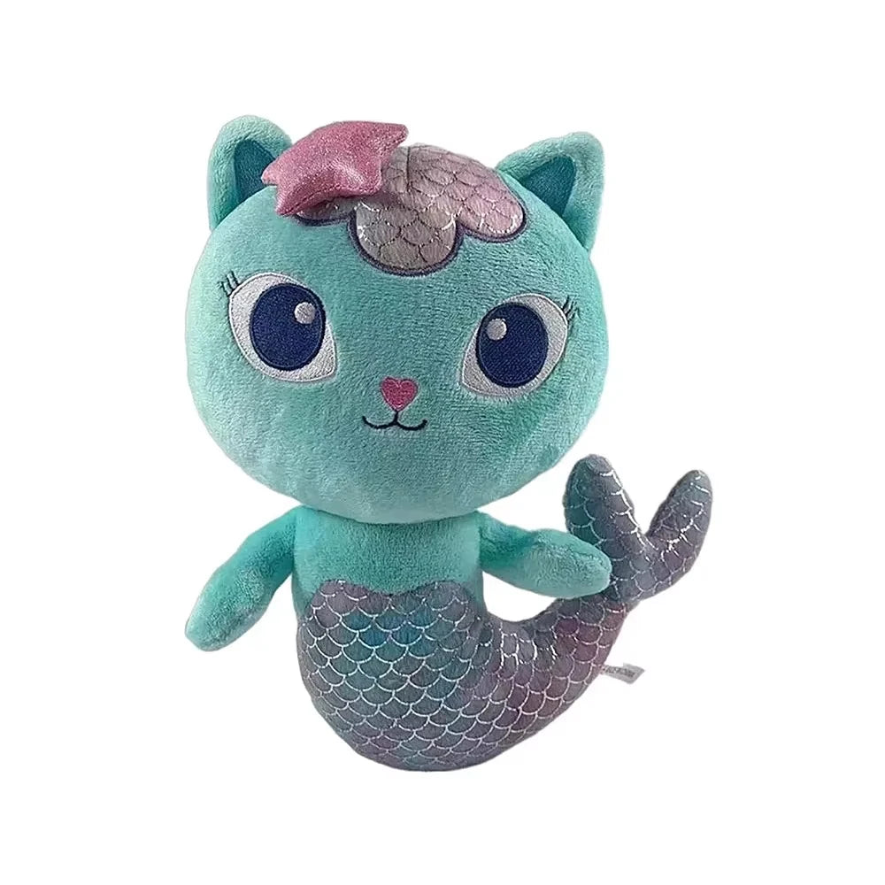 New Gabby Dollhouse Plush Toy Mercat Cartoon Stuffed Animals Smiling Cat Car Cat Hug Gaby Girl Dolls Kids Birthday Gifts