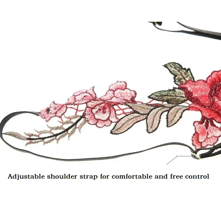2025 Sensual Lingerie for Woman Lace Transparent Underwear Fairy Embroidery Brief Sets Delicate Bra Thongs Kit Push Up Sex Suit