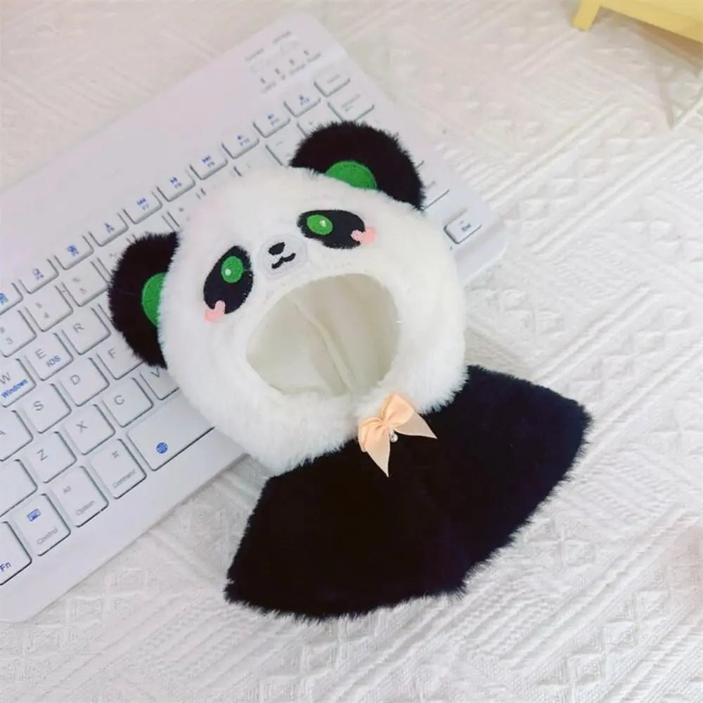 10CM Doll Plush Cloak Gift Toys Accessories Cotton Stuffed Dolls Doll Clothes Plush Outfit Replaceable Cartoon Animal Shawl