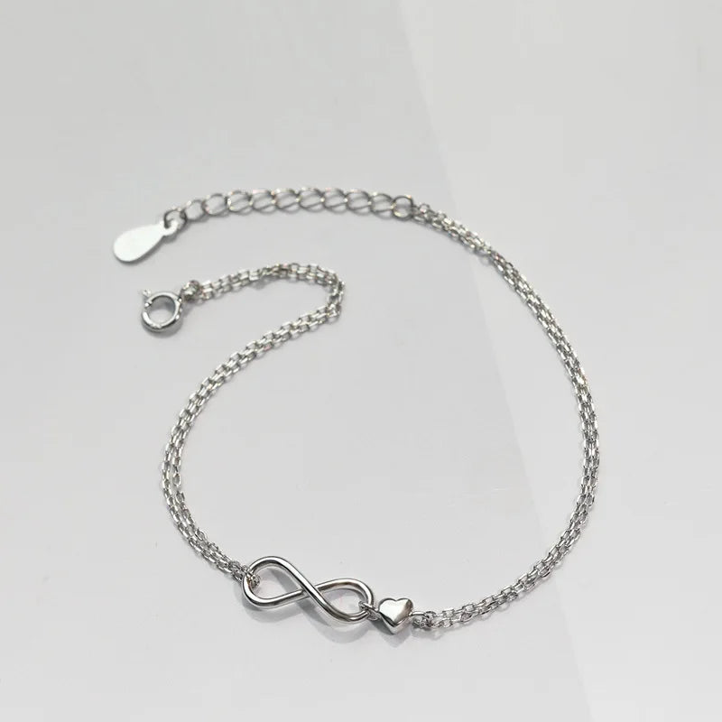 VENTFILLE 925 Sterling Silver Diamond-Studded Butterfly Bracelet Women's Fashion Temperament Flower Adjustable Bracelet