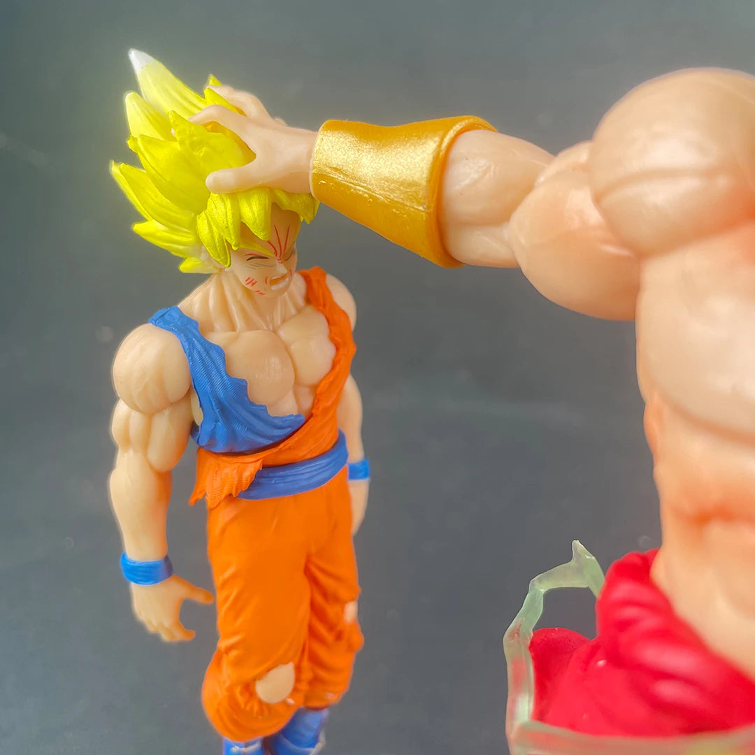 Anime Dragon Ball broly Vs Son Goku Figurine 20cm Gk Pvc Action Figures Statue Collection Model Toy Gifts