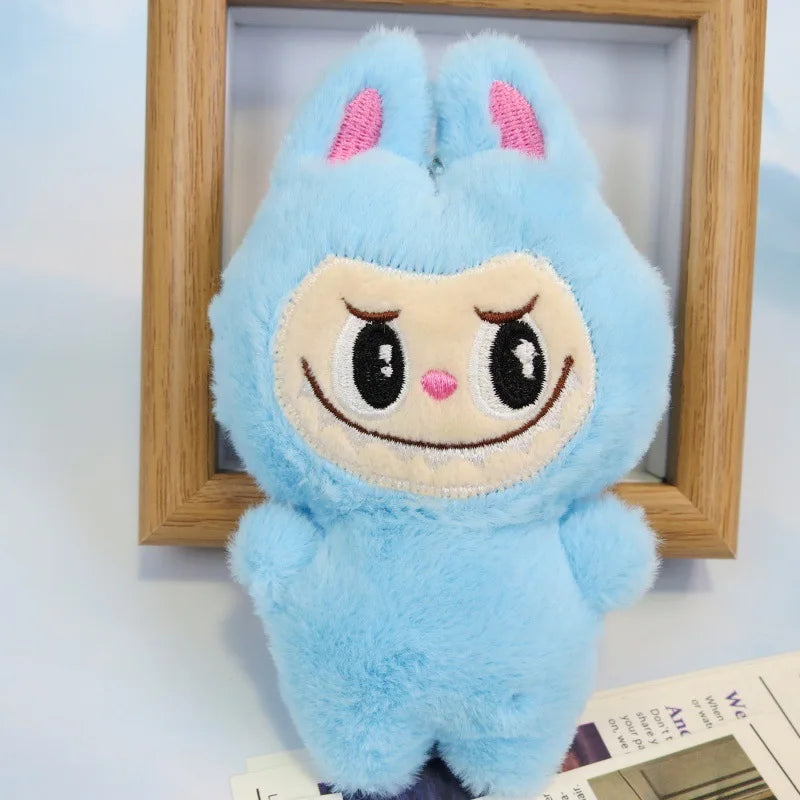 5pcs/lot Labubu Plush Toy Kawaii White Labubu Stuffed Plushies Toys for Pillow Children Key chain accessories doll Toys