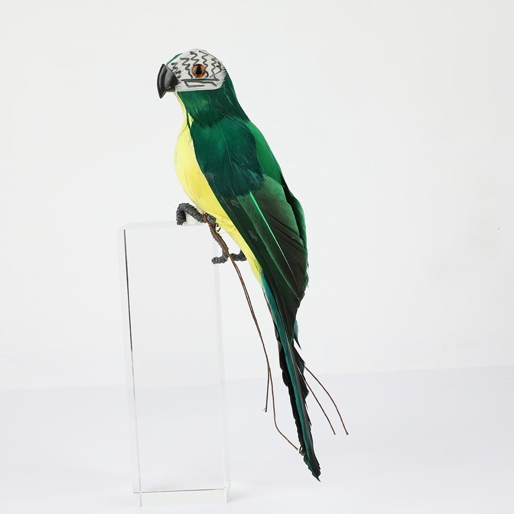 25/35cm Creative Handmade Simulation Parrot Animal Bird Garden Props Decoration Miniature Feather Lawn Doll Ornaments