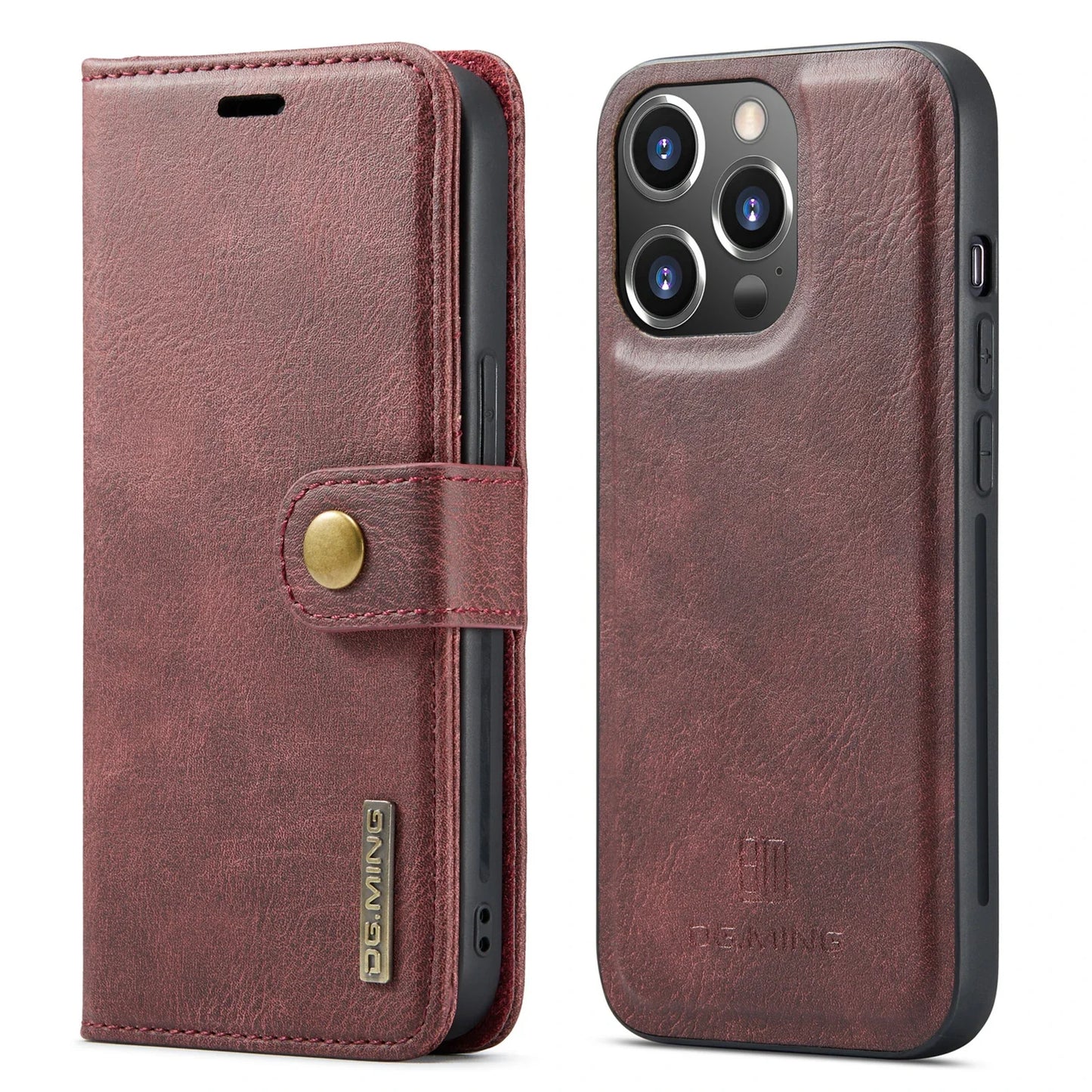 Detachable Magnetic Leather Phone Case for IPhone 16 Pro Max 15 12 13 11 14 Plus XS XR X SE 2022 Wallet Card Holder Cover Coque