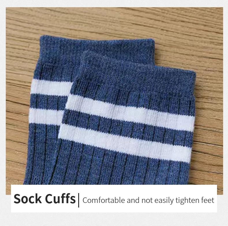 5/10 Pair New Striped Casual Breathable Socks High Quality Harajuku Retro Socks Men/Women Cotton Socks