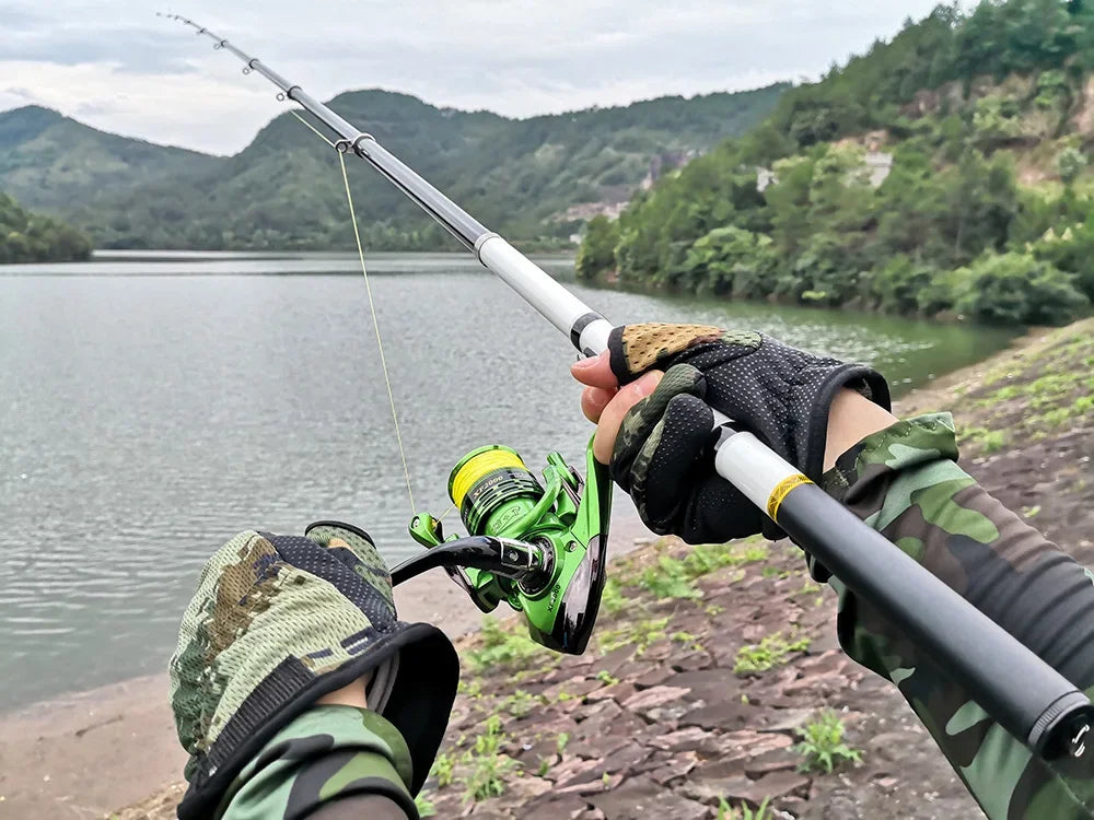 JOSBY Carbon Fiber Spinning Fishing Rod Telescopic Mini Pole 3M 2.7M 2.4M 2.1M 1.8M 1.5M Fish Gear Tackle High Quality