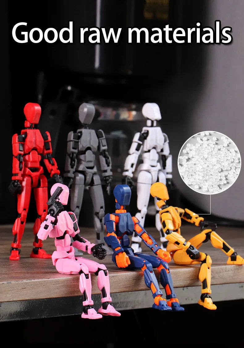 3PCS-Lucky Puppets 13 Doll,Multiple Styling Combinations Robot Model,Cheap Holiday Gift,Cool Robot Doll Desktop Decoration
