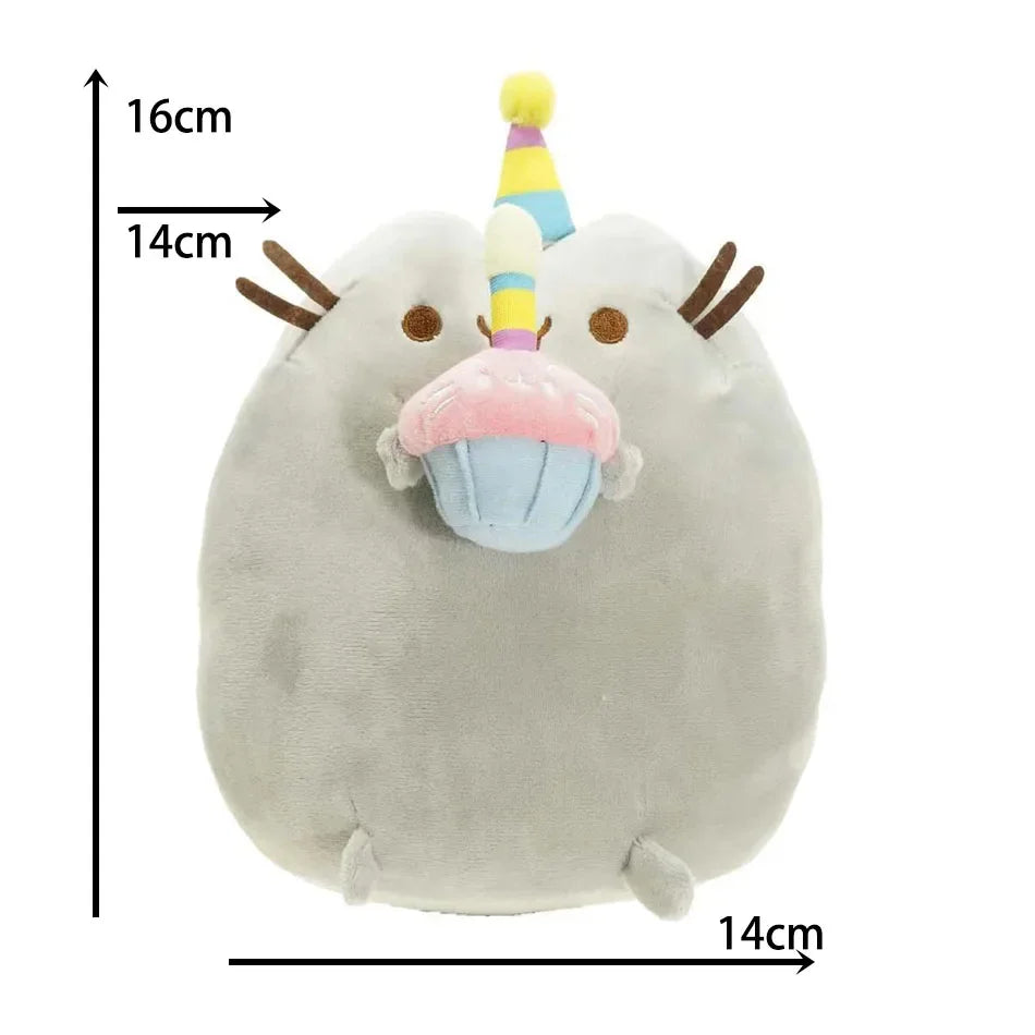 Multiple Pusheen Plush Throw Pillows Cute Home Bedroom Cartoon Stuffed Model Dolls Toys Girl's Room Decoration Christmas Gifts