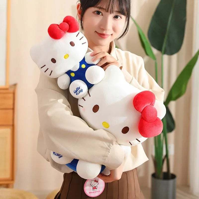 Hello Kitty Plush Toy Sanrio Plushie Doll Kawaii Hello Kitty Stuffed Animals Hello Kitty Cushion Sofa Pillow Home Decor Kid Gift