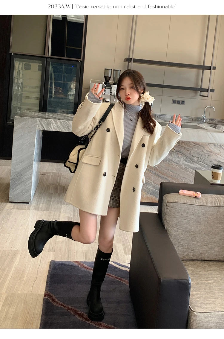Women's Turtleneck Sweater Winter 2025 Retro Red with Velvet Lining Thickened Inner Wear Thermal Knitting Bottoming Shirt