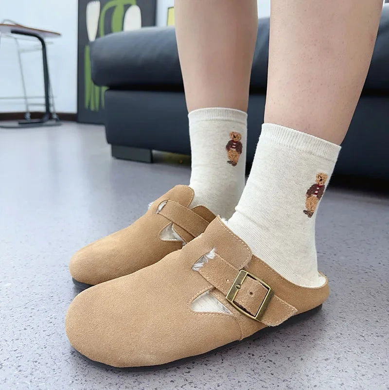Good Quality Cartoon Elegant Lady Bear Women's Cute Socks Cotton Harajuku Style Woman Novelty Breathable Sox Christmas Gifts