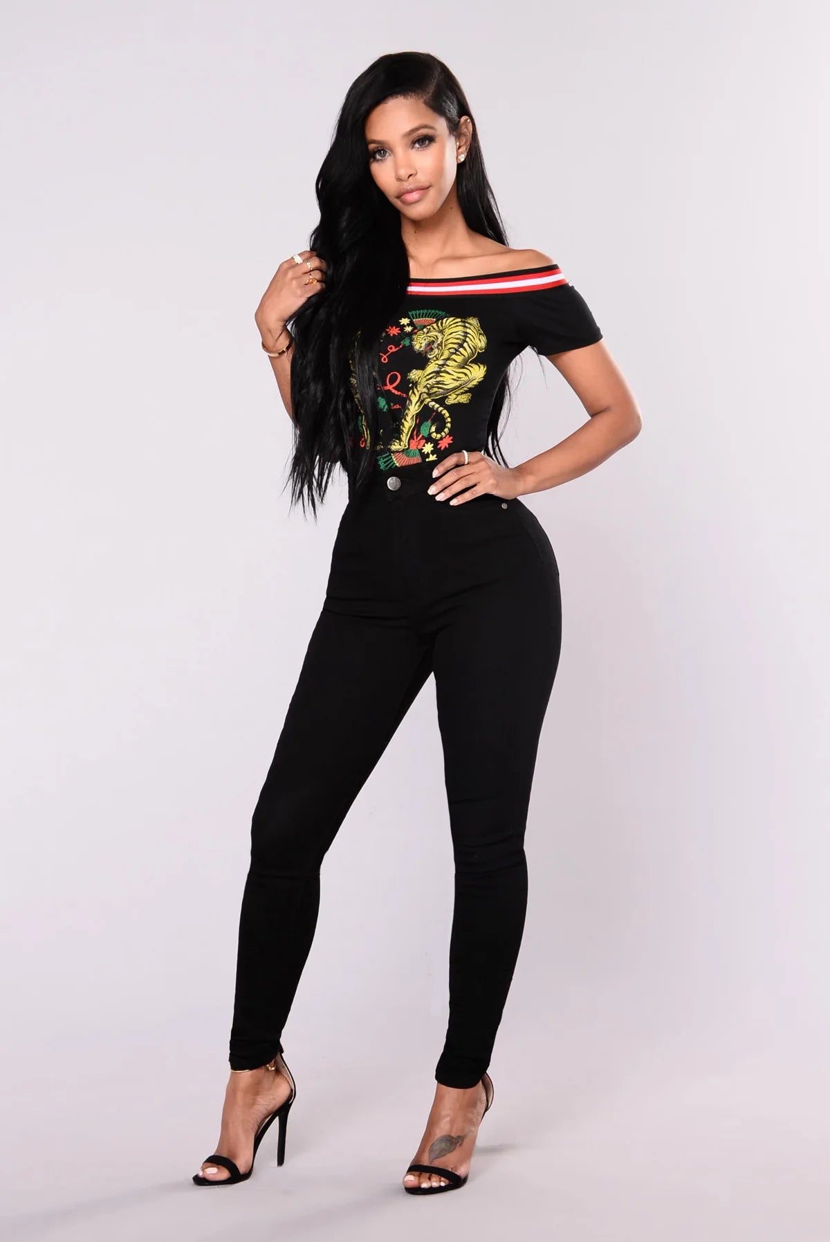 Women High Waist Stretch Hip Lift Denim Skinny Pants Jeans Full Length Sexy Slim Bleachded Solid Color Pants