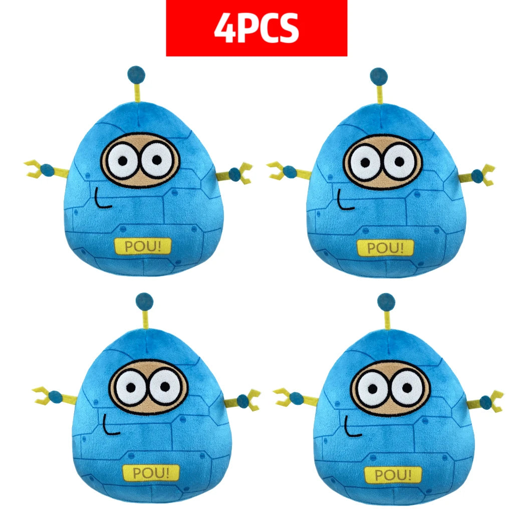 1/4Pcs My Pet Alien Pou Plush Toy Kawaii Alien Pet Doll Cute Pou Stuffed Toys Soft Pillow Plush Animal Gift Toys For Kids Girls