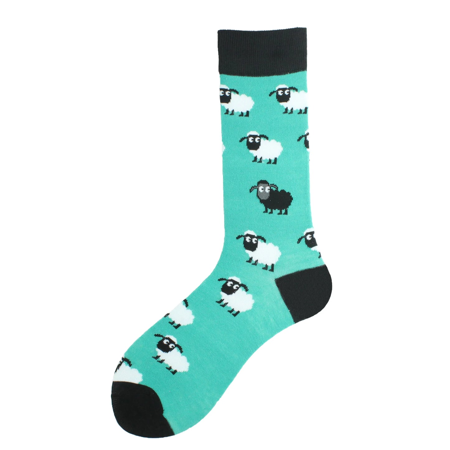 Happy Design Funny Socks Men Unisex Sheep Beer Dinosaur Pattern Sokken Divertidos Jacquard Calcetines Unisex Hip Hop Skateboard