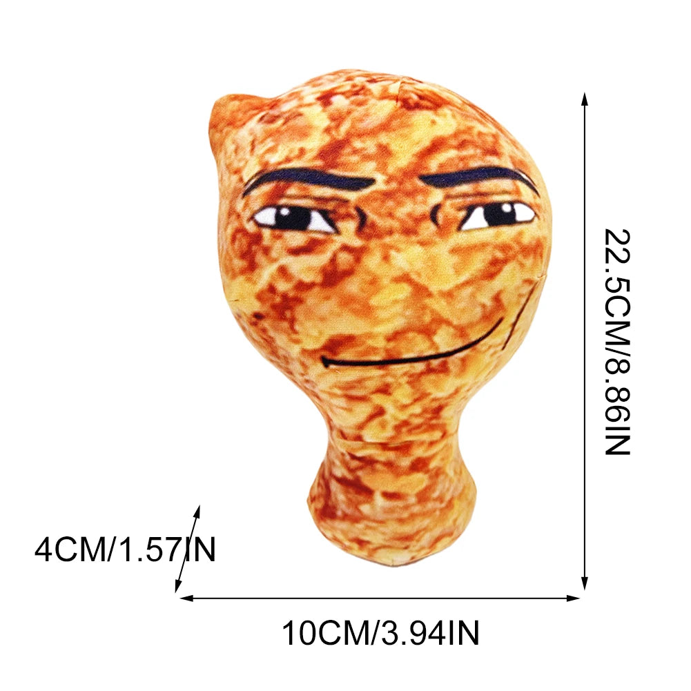 Chicken Nugget Meme Plushies Toy Funny Big Chicken Block Plush Pillow Cute Chicken Nuggets Stuffed Plush Toy for Kids and Adults