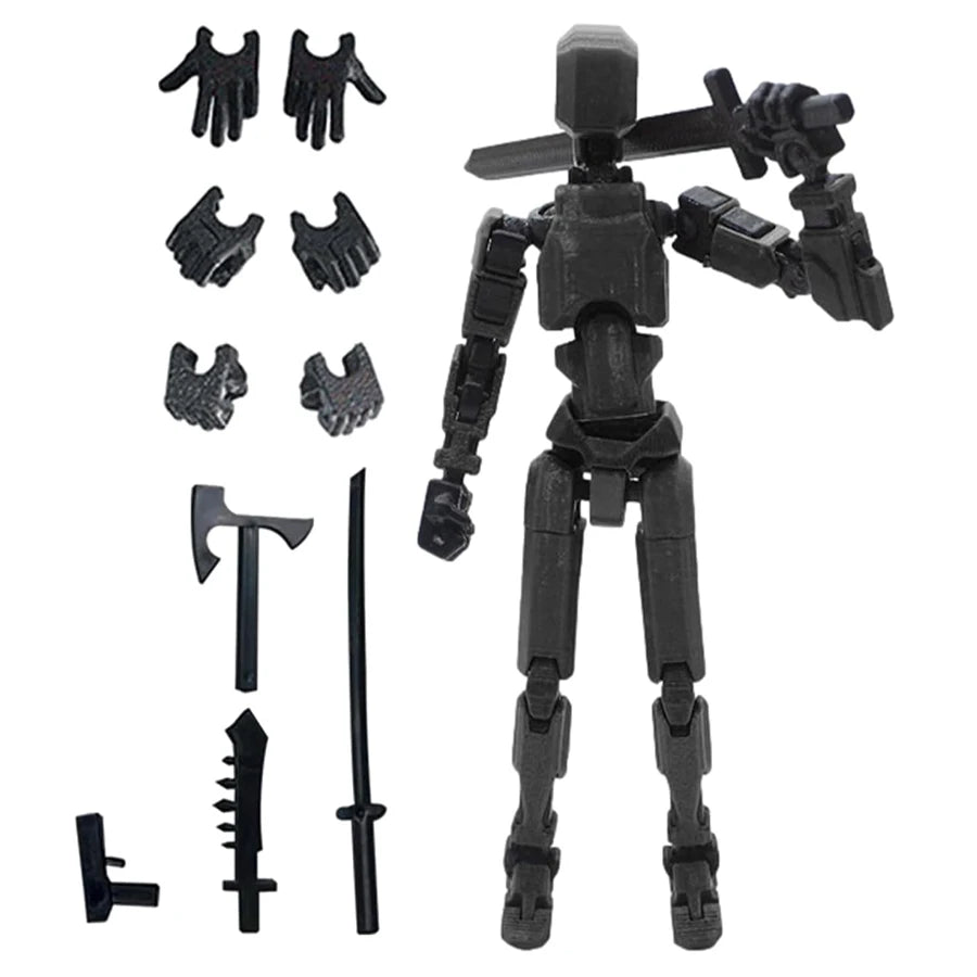 3PCS-Lucky Puppets 13 Doll,Multiple Styling Combinations Robot Model,Cheap Holiday Gift,Cool Robot Doll Desktop Decoration