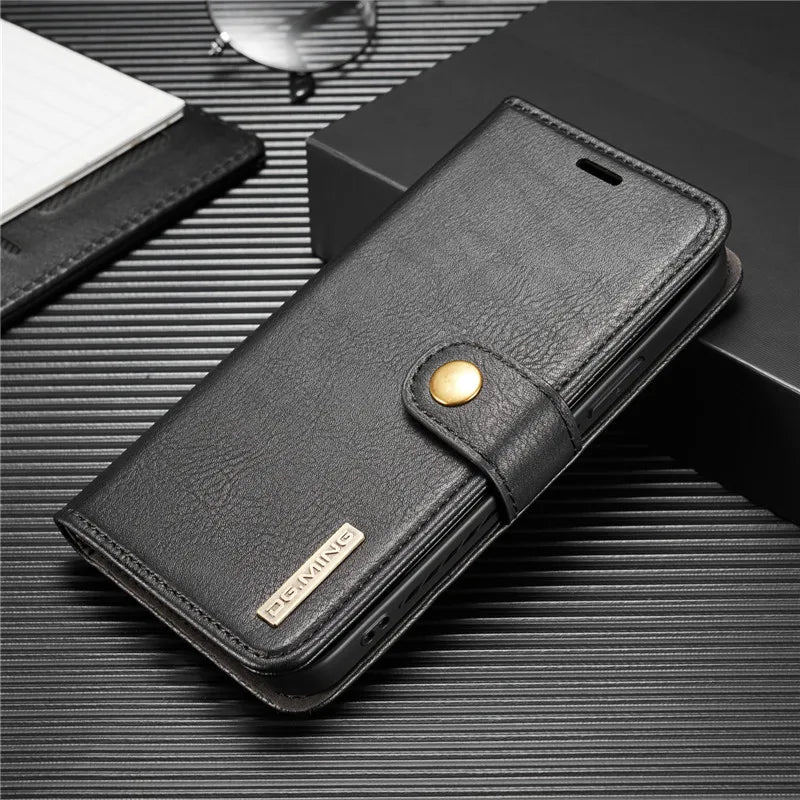 Detachable Magnetic Leather Phone Case for IPhone 16 Pro Max 15 12 13 11 14 Plus XS XR X SE 2022 Wallet Card Holder Cover Coque