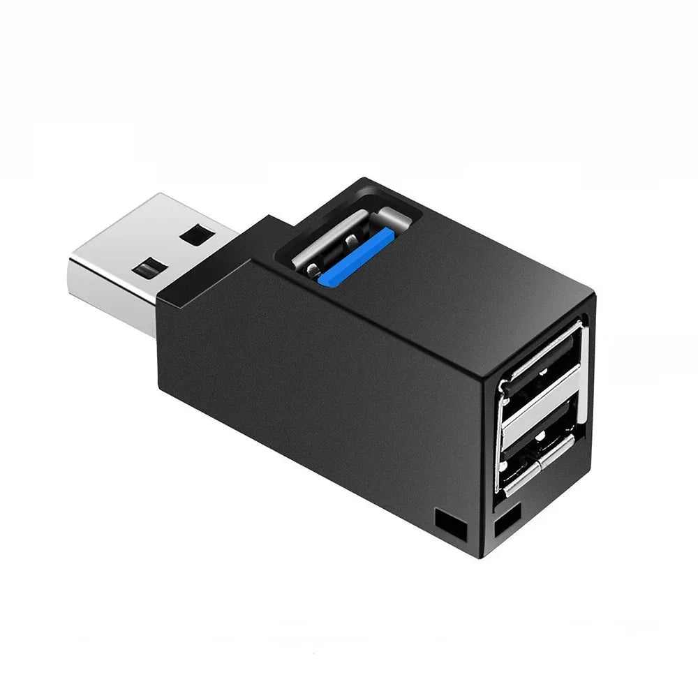 FASO Usb HUB port hub USB 3.0 HUB Adapter Extender Mini Splitter Box 1 to 3 Ports High Speed USB 2.0 For PC Laptop Disk Card PC