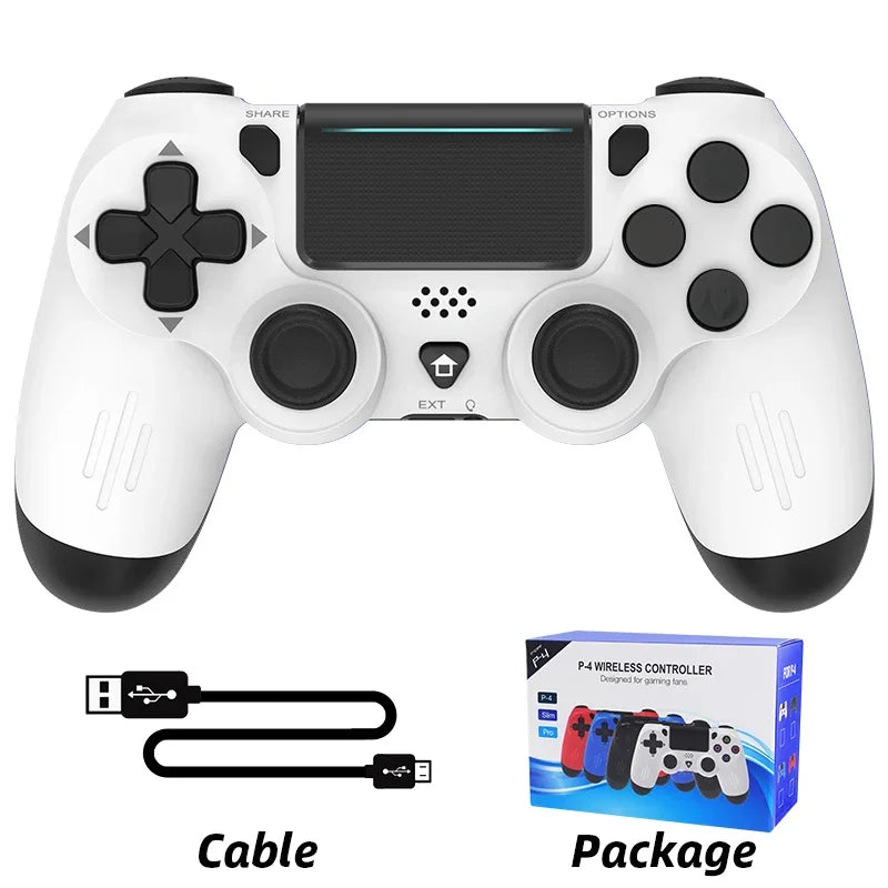 Bluetooth-Compatible Game Controller for PS4/Slim/Pro Wireless Gamepad For PC Dual Vibration Joystick For IOS/Android