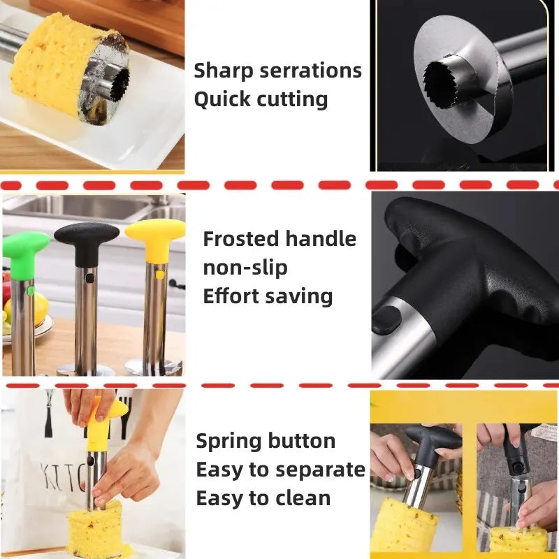 1pcs Pineapple Slicer Peeler Peeler Stainless Steel Fruit Tools Cooking Tools Kitchen Accessories Kitchen Gadgets