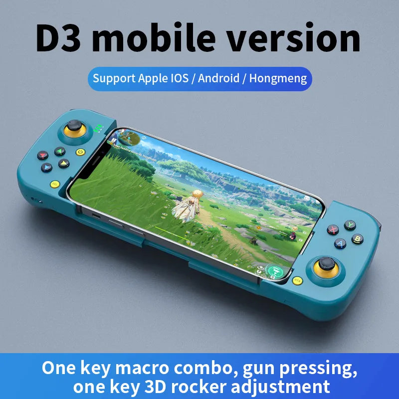 Gamepad Telescopic Joystick D3 For PS4 Phone Stretching Joystick BT 5.0 Wireless Game Controller Apple IOS Android PUBG Switch