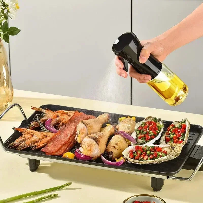 Oil Spray for Cooking Olive Oil Dispenser Bottle Sprayer Mist-Reusable Food Grade Oil Vinegar Spray Bottle Kitchen Accessories