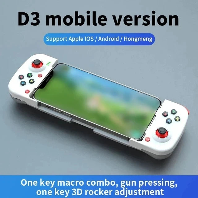 Gamepad Telescopic Joystick D3 For PS4 Phone Stretching Joystick BT 5.0 Wireless Game Controller Apple IOS Android PUBG Switch