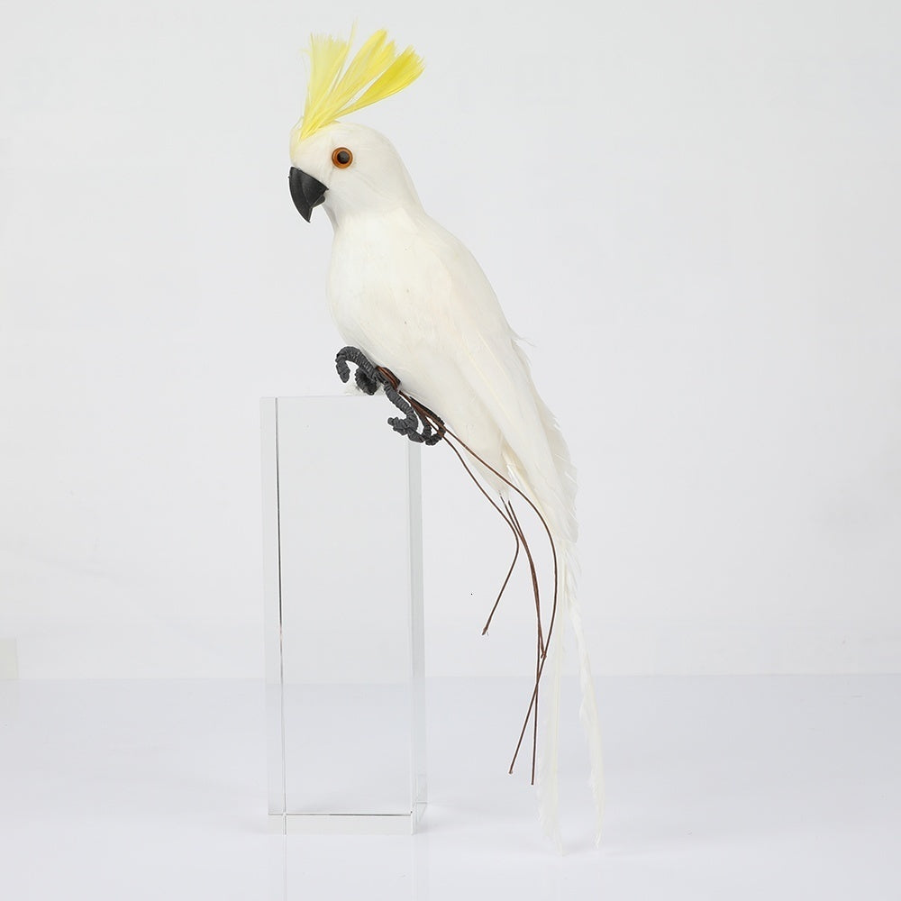 25/35cm Creative Handmade Simulation Parrot Animal Bird Garden Props Decoration Miniature Feather Lawn Doll Ornaments