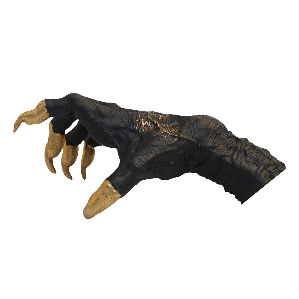 Gothic Witch's Hand Statues Creative Resin Ornament Aesthetic Wall Keys Hanging Rack Bag Hangers Wall Art Sculptures Home Decor
