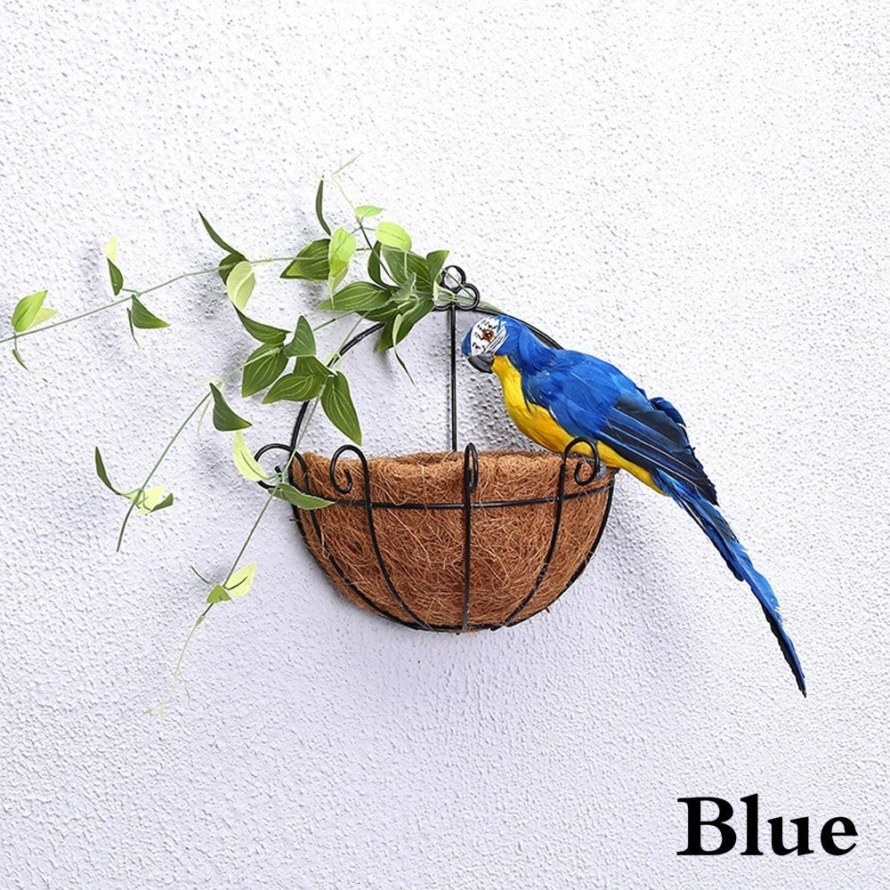 25/35cm Creative Handmade Simulation Parrot Animal Bird Garden Props Decoration Miniature Feather Lawn Doll Ornaments