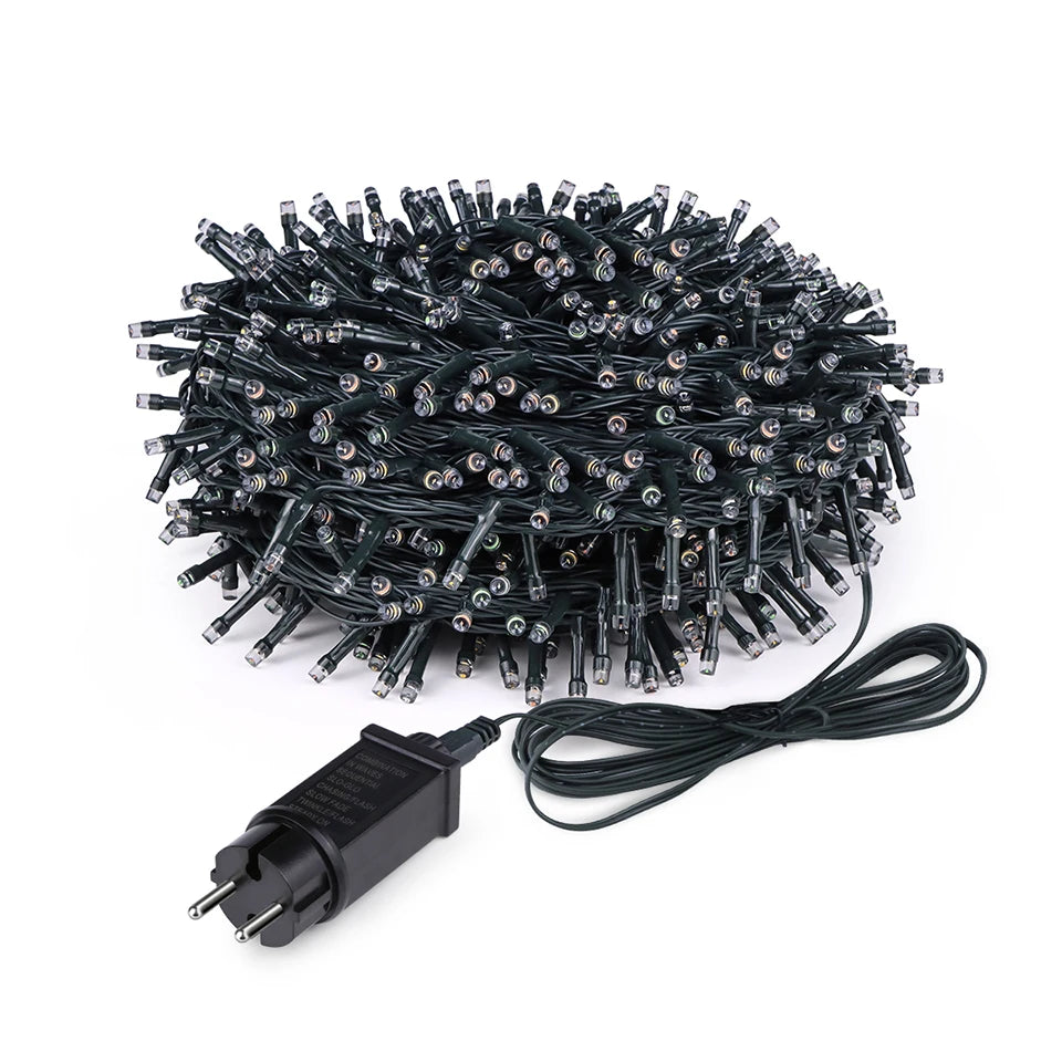 110V 220V Decorative String 50M 100M Led Fairy Lights Holiday Outdoor Lamp Garland For Tree Wedding Party Decoration