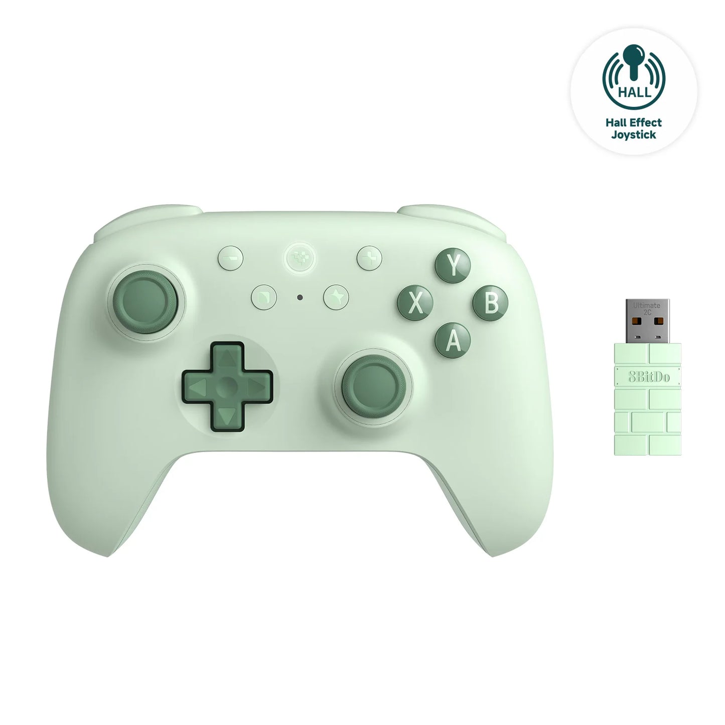 8BitDo Ultimate 2C Wireless Gaming Controller,Gamepad with Hall Effect for PC, Windows 10, 11, Steam Deck, Raspberry Pi, Android