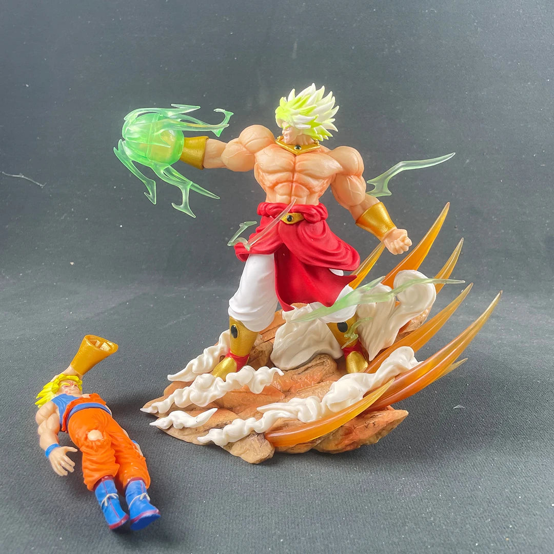 Anime Dragon Ball broly Vs Son Goku Figurine 20cm Gk Pvc Action Figures Statue Collection Model Toy Gifts